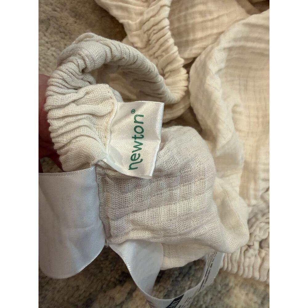 Newton Muslim 100% Cotton Crib Sheet Light Beige NEW
